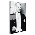 Tamperli Gerçek Cam Tablo Atatürk Frak Giyim Atatürk Tablosu Duvar Dekoru