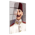 Tamperli Gerçek Cam Tablo Atatürk Fesli Gençlik Atatürk Tablosu Duvar Dekoru