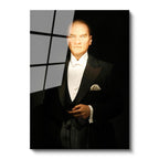 Tamperli Gerçek Cam Tablo Atatürk Siyah Smokin Atatürk Tablosu Duvar Dekoru