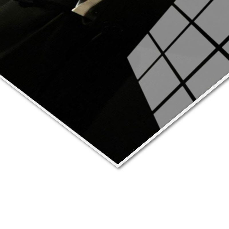 Tamperli Gerçek Cam Tablo Atatürk Siyah Smokin Atatürk Tablosu Duvar Dekoru