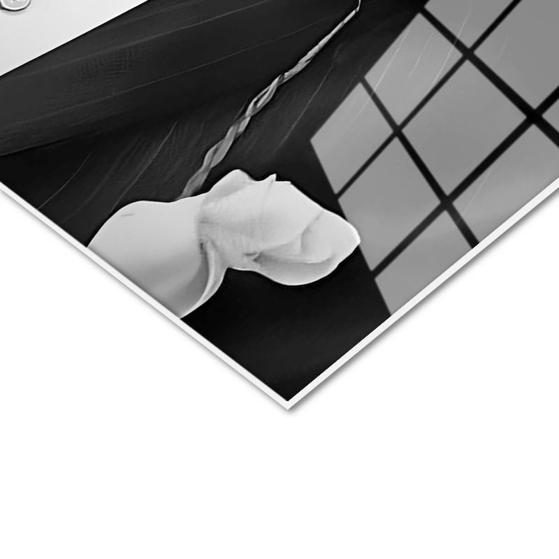 Tamperli Gerçek Cam Tablo Atatürk Desenli Kravat Atatürk Tablosu Duvar Dekoru