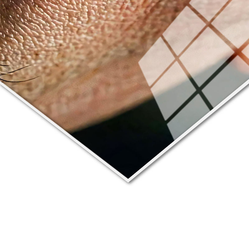 Tamperli Gerçek Cam Tablo Atatürk Mavi Göz Yüz Detayı Atatürk Tablosu Duvar Dekoru