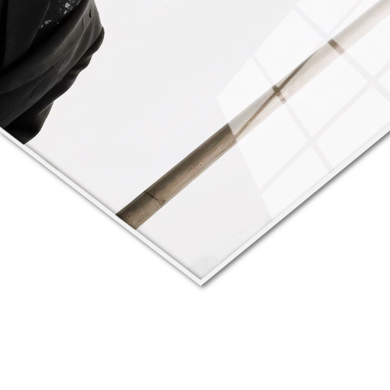 Tamperli Gerçek Cam Tablo Atatürk ve Dalgalanan Türk Bayrağı Atatürk Tablosu Duvar Dekoru