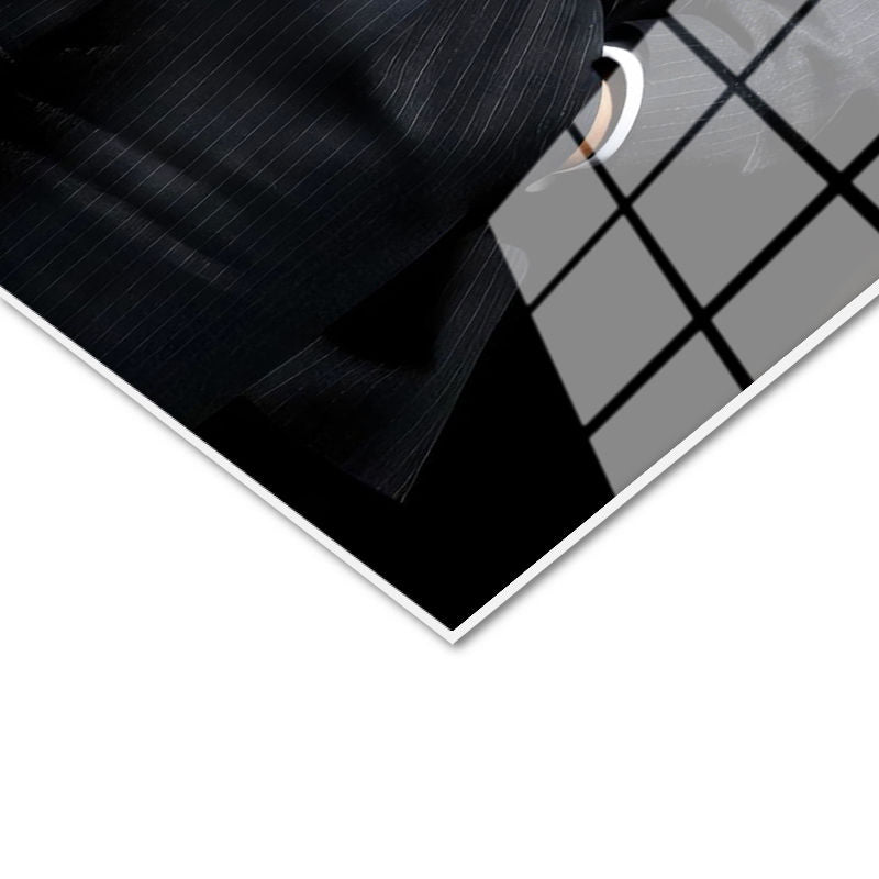 Tamperli Gerçek Cam Tablo Atatürk Yelekli Takım Köstekli Saat Atatürk Tablosu Duvar Dekoru