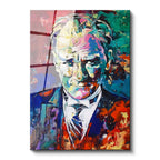 Tamperli Gerçek Cam Tablo Atatürk Modern Sanat Soyut Portre Atatürk Tablosu Duvar Dekoru