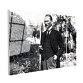 Tamperli Gerçek Cam Tablo Atatürk Bahçede Bastonlu Duruş Atatürk Tablosu Duvar Dekoru