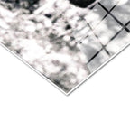 Tamperli Gerçek Cam Tablo Atatürk Bahçede Bastonlu Duruş Atatürk Tablosu Duvar Dekoru