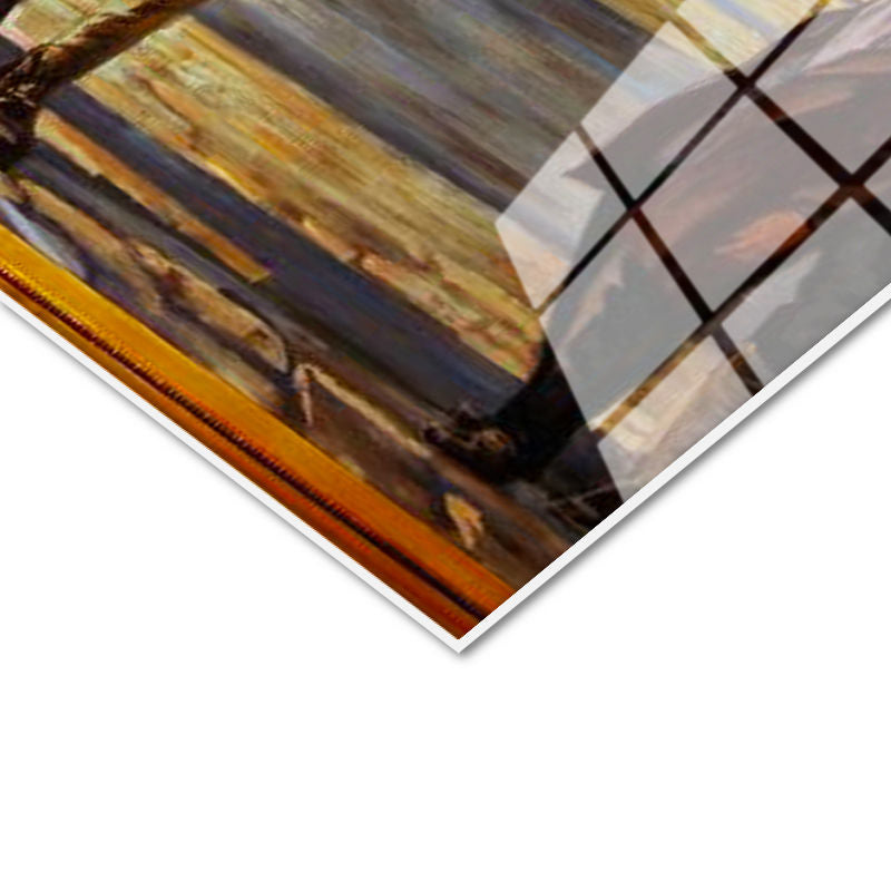 Tamperli Gerçek Cam Tablo Atatürk İzmir Girişi Atatürk Tablosu Duvar Dekoru