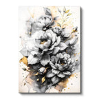 Tamperli Gerçek Cam Tablo Parlak Damla Detaylı Güller Çiçek Tablosu Duvar Dekoru