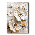 Tamperli Gerçek Cam Tablo Parlak Kenarlı Modern Çiçekler Çiçek Tablosu Duvar Dekoru