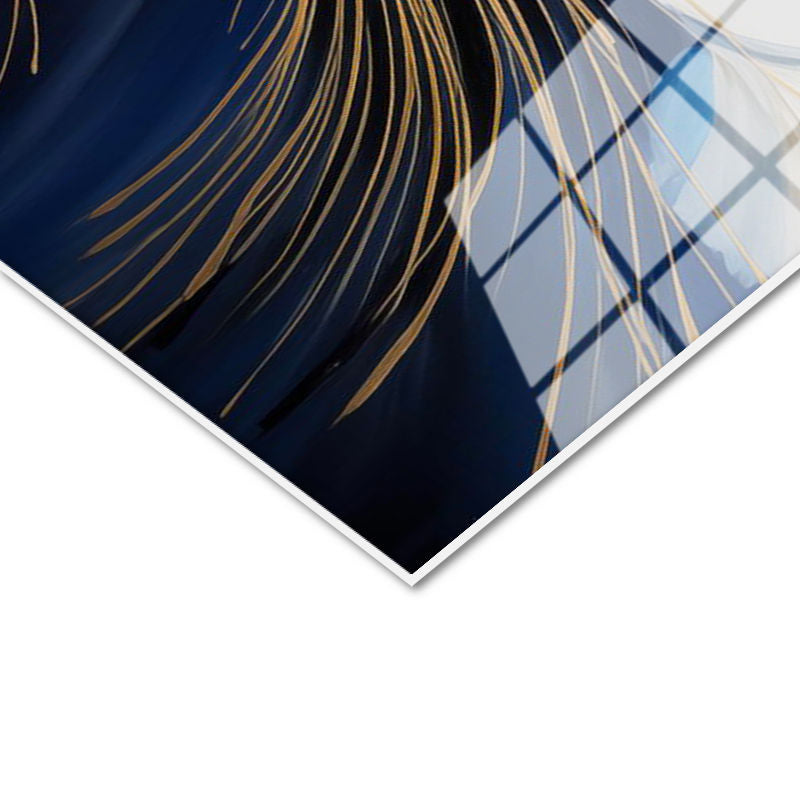 Tamperli Gerçek Cam Tablo Katmanlı Çiçek Yapısı Çiçek Tablosu Duvar Dekoru