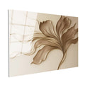 Tamperli Gerçek Cam Tablo Soyut Akışkan Yaprak Desenleri Çiçek Tablosu Duvar Dekoru