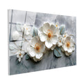 Tamperli Gerçek Cam Tablo Papatya Görünümlü Çiçek Çiçek Tablosu Duvar Dekoru