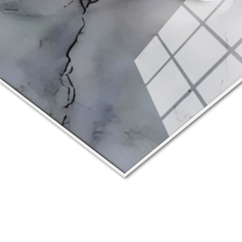 Tamperli Gerçek Cam Tablo Kabartma Görünümlü Zarif Çiçekler Çiçek Tablosu Duvar Dekoru