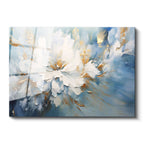 Tamperli Gerçek Cam Tablo Soyut Sanatsal Çiçek Çiçek Tablosu Duvar Dekoru