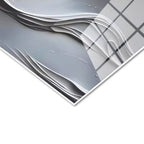 Tamperli Gerçek Cam Tablo Kabartma Görünümlü Manolyalar Çiçek Tablosu Duvar Dekoru