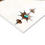 Tamperli Gerçek Cam Tablo Elif Vav Harfi Tezhip Desenli Dini İslami Tablo Duvar Dekoru