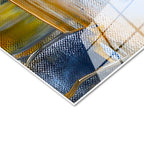 Tamperli Gerçek Cam Tablo İnşirah Suresi Soyut Hat Tasarımı Dini İslami Tablo Duvar Dekoru