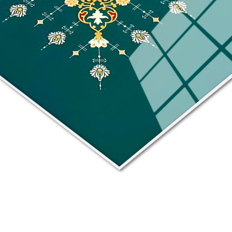 Tamperli Gerçek Cam Tablo Ali İmran Suresi 103 Ayet İstifi Dini İslami Tablo Duvar Dekoru