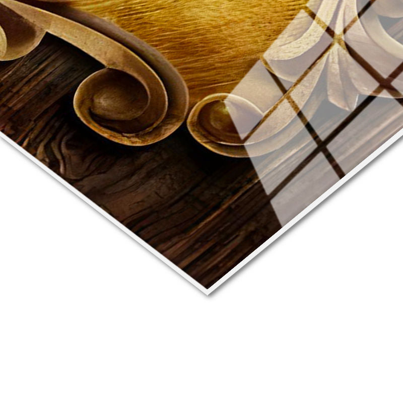 Tamperli Gerçek Cam Tablo Ahşap Oyma Görünümlü Kelimei Tevhid Dini İslami Tablo Duvar Dekoru