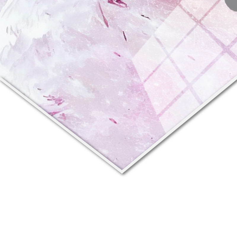 Tamperli Gerçek Cam Tablo Allah Muhammed Yazısı Cami Manzaralı Dini İslami Tablo Duvar Dekoru