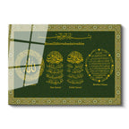 Tamperli Gerçek Cam Tablo Otantik Desenli Ayetel Kürsi Felak Nas Suresi Bereket Duası İslami Tablo