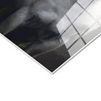 Tamperli Gerçek Cam Tablo Duygusal Temalı İkili At Tablosu Duvar Dekoru