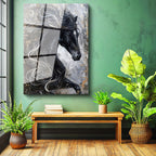 Tamperli Gerçek Cam Tablo Akışkan Yele Tasarımı At Tablosu Duvar Dekoru