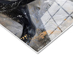 Tamperli Gerçek Cam Tablo Akışkan Yele Tasarımı At Tablosu Duvar Dekoru