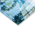 Tamperli Gerçek Cam Tablo Kalp Formu Kuğu Tablosu Duvar Dekoru