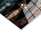 Tamperli Gerçek Cam Tablo Modern Mozaik Kedi Tablosu Duvar Dekoru