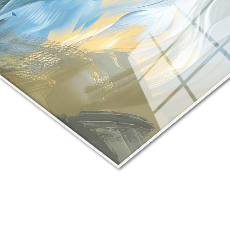 Tamperli Gerçek Cam Tablo Yeleli İki At Portresi At Tablosu Duvar Dekoru