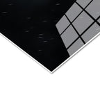 Tamperli Gerçek Cam Tablo Yağmur Efektli Kükreyen Aslan Tablosu Duvar Dekoru