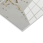 Tamperli Gerçek Cam Tablo Sıvı Altın Görünümlü At Tablosu Duvar Dekoru