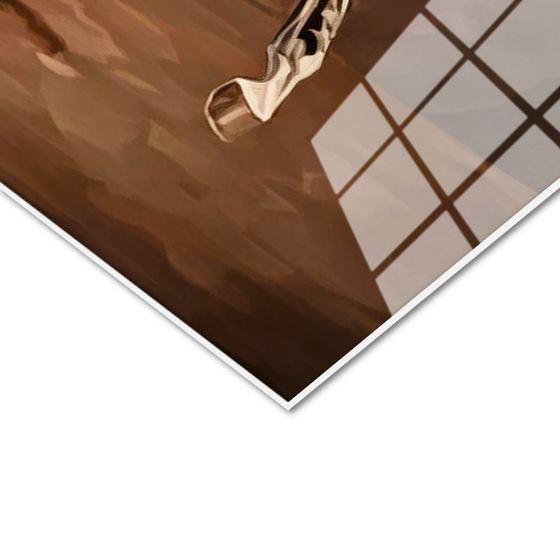 Tamperli Gerçek Cam Tablo Asil İkili At Tablosu Duvar Dekoru