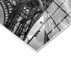 Tamperli Gerçek Cam Tablo Paris Eyfel Kulesi Taban Mimarisi Şehir Mimari Tablo Duvar Dekoru