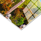 Tamperli Gerçek Cam Tablo Sultanahmet Camii ve Ağaçlar Şehir Mimari Tablo Duvar Dekoru