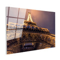 Tamperli Gerçek Cam Tablo Eyfel Kulesi Mimari Çelik Yapı Şehir Mimari Tablo Duvar Dekoru