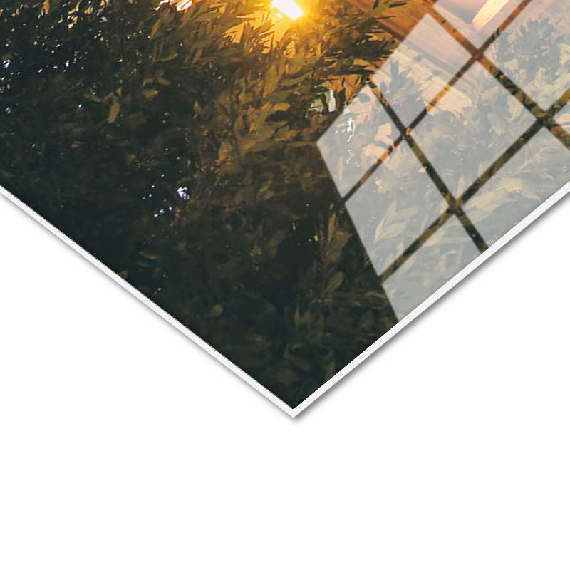 Tamperli Gerçek Cam Tablo Roma Kolezyum Gece Aydınlatması Şehir Mimari Tablo Duvar Dekoru