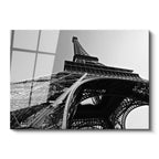 Tamperli Gerçek Cam Tablo Eyfel Kulesi Çelik Mimari Detay Şehir Mimari Tablo Duvar Dekoru