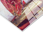 Tamperli Gerçek Cam Tablo Harem Odasında Dinlenen Sultanlar Osmanlı Tablosu Duvar Dekoru