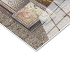 Tamperli Gerçek Cam Tablo Yıldırım Bayezid Han Padişah Portresi Osmanlı Tablosu Duvar Dekoru