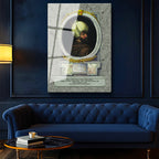 Tamperli Gerçek Cam Tablo Sultan Birinci Bayezid Tarihi Portre Osmanlı Tablosu Duvar Dekoru