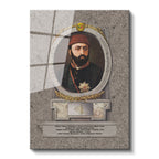 Tamperli Gerçek Cam Tablo Sultan Abdülaziz Portresi Osmanlı Tablosu Duvar Dekoru