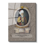 Tamperli Gerçek Cam Tablo Orhan Gazi Portresi Osmanlı Tablosu Duvar Dekoru