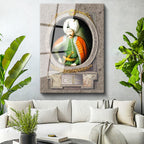 Tamperli Gerçek Cam Tablo Yavuz Sultan Selim Portresi Osmanlı Tablosu Duvar Dekoru