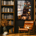 Tamperli Gerçek Cam Tablo Osmanlı Padişahları Kolajı Osmanlı Tablosu Duvar Dekoru