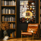 Tamperli Gerçek Cam Tablo Tüm Padişahlar ve Devlet Arması Osmanlı Tablosu Duvar Dekoru