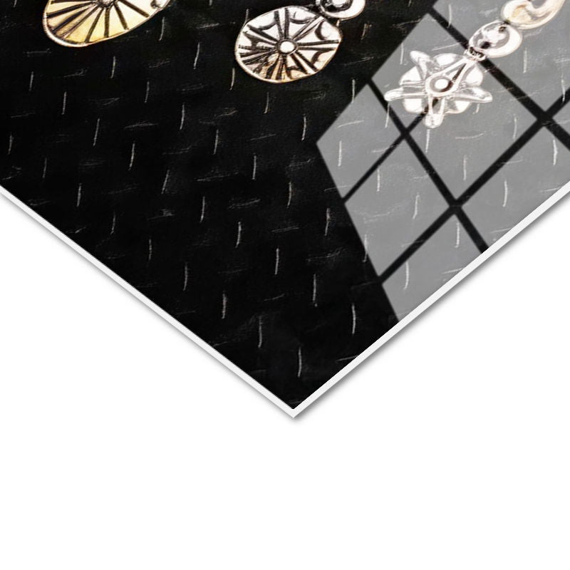 Tamperli Gerçek Cam Tablo Gümüş Görünümlü Kabartma Arma Osmanlı Tablosu Duvar Dekoru