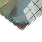 Tamperli Gerçek Cam Tablo Osmanlı Kayıkta Kadın Portresi Boğaz Sahnesi Duvar Dekoru